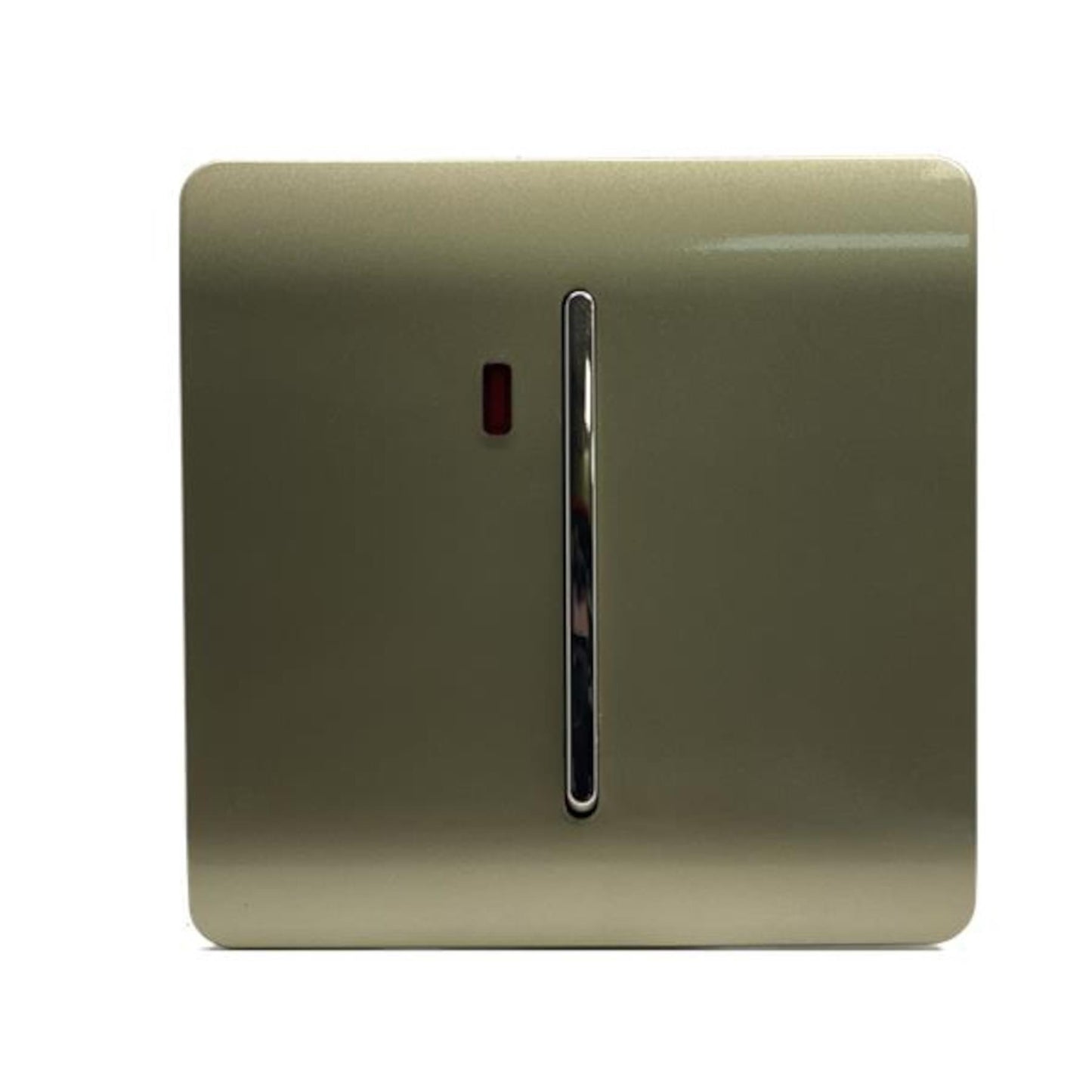 Trendi Artistic Modern Glossy 20 A  Light Switch & Neon Insert Gold ART-WHS1GO