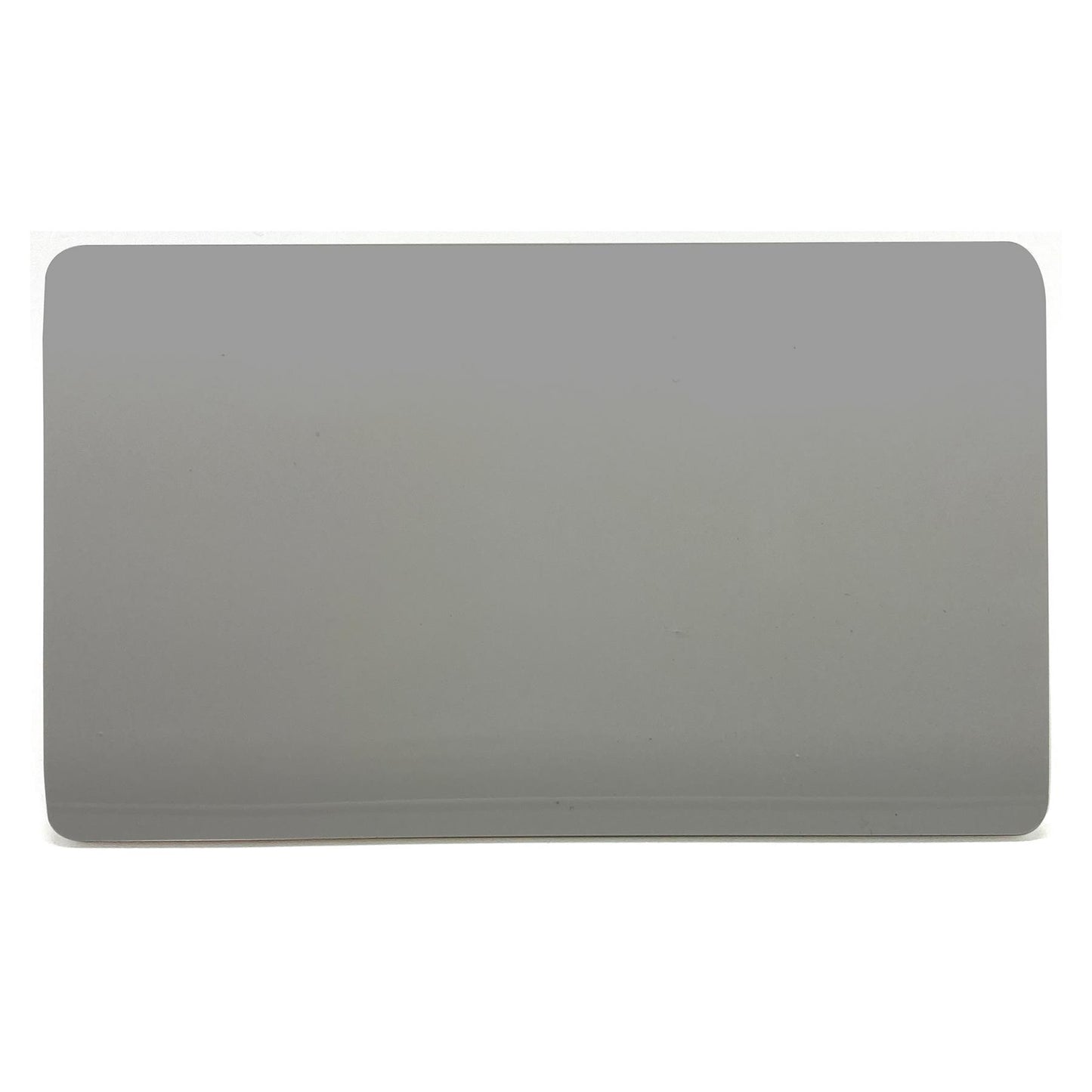 Trendi Switch Artistic Modern Glossy Decorative Screwless Standard Double Wall Blanking Plate for Electrical Sockets, Outlet with Screws in Light Grey - ART-2BLKLG