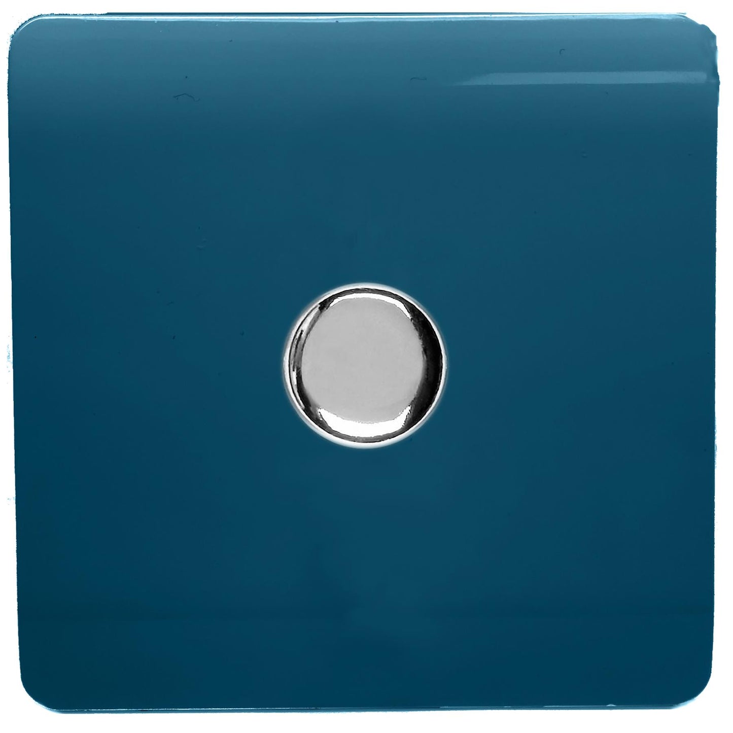Trendi Artistic Modern Glossy Tactile 1 Gang 2 Way 150w  LED Dimmer switch Midnight Blue