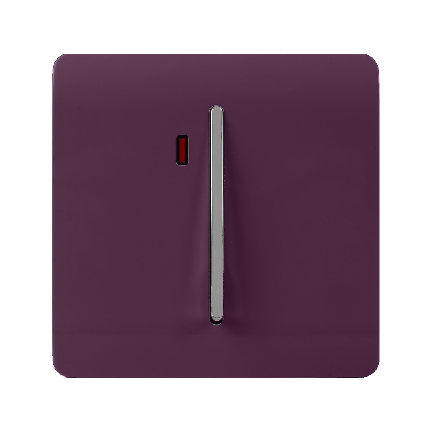 Trendi Artistic Modern Glossy 20 A Tactile Light Switch & Neon Insert Plum