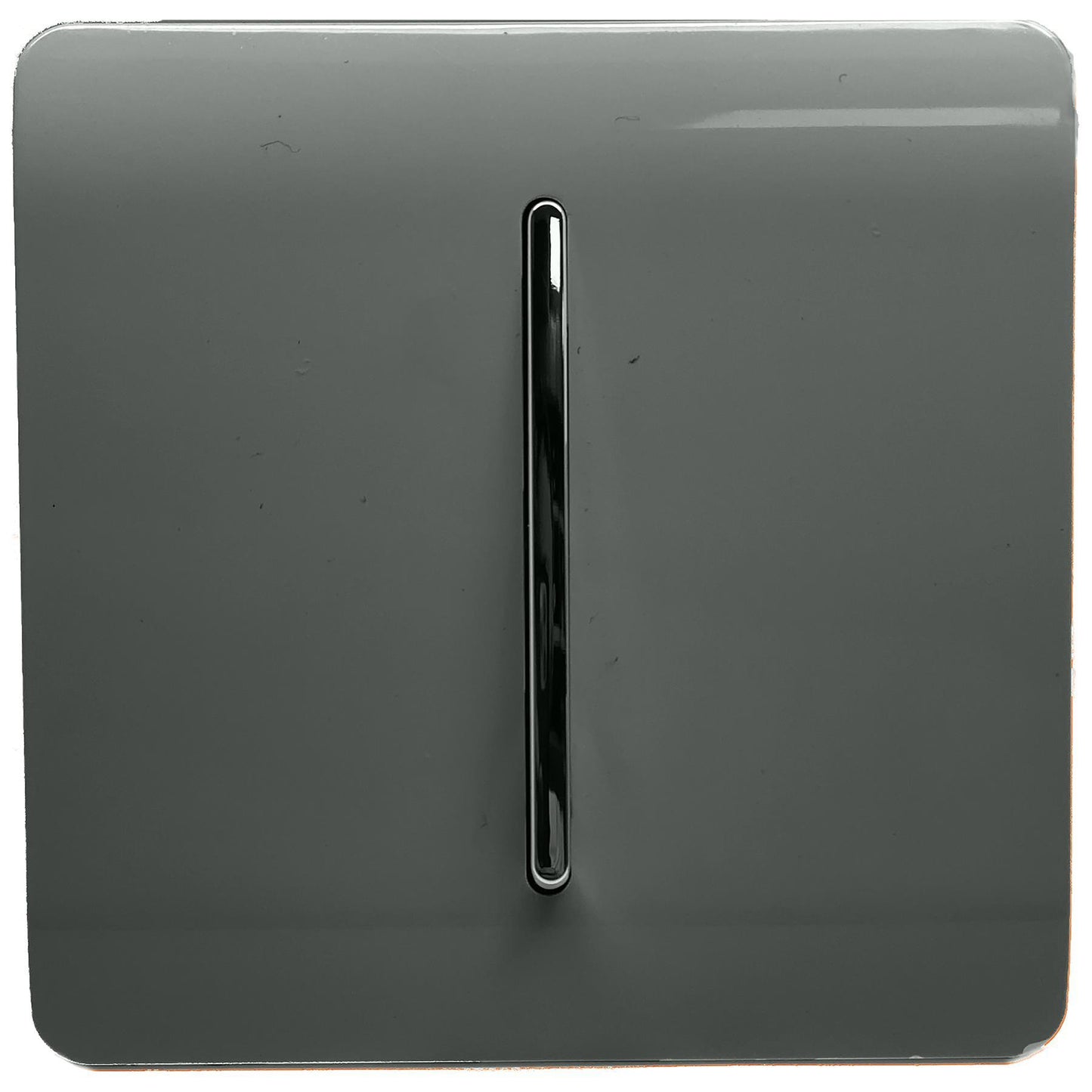 Trendi 1 Gang 3 Way Intermediate Artistic Modern Glossy 10 Amp Rocker Tactile Charcoal