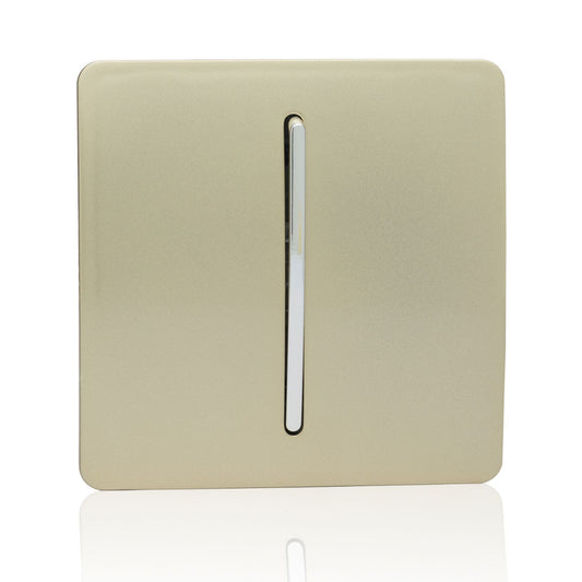Trendi Artistic Modern Glossy  Auto Retractive Door Bell Switch Gold ART-DBGO